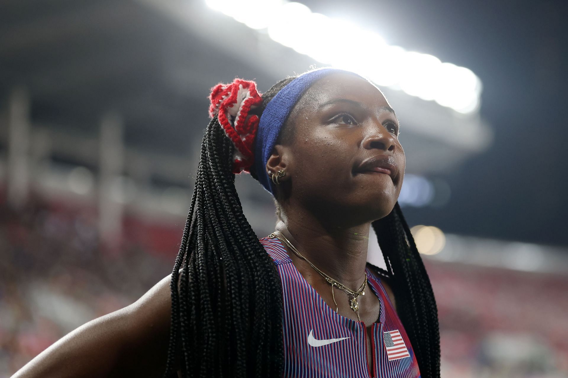 Twanisha “TeeTee” Terry at 2024 World Athletics Relays Guangzhou 25 (Photo by Lintao Zhang/Getty Images for World Athletics)